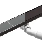 Deante 800 NERO 2in1 zuhanyfolyóka, Steel/burkolható Gyors szállítás