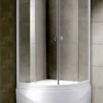 Gyors kiszállítás Balneum íves zuhanykabin mély zuhanytálcával