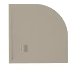 Zenon Angular Slate íves zuhanytálca Cream színben Biztonságos fizetés