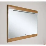 Olcsó Venus ART T120 Tölgyszínű Szenzoros Fürdőszoba tükör Világítással