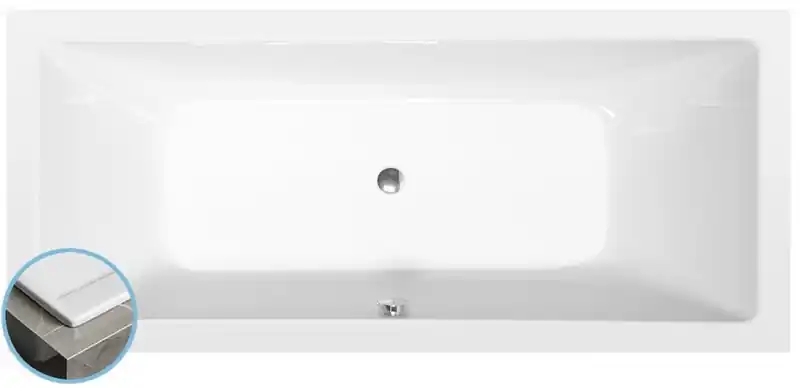 Sapho POLYSAN KRYSTA akril SLIM kád 180x80 Kedvezményes ár