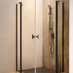 Outlet Radaway Nes 8 Black KDD II szögletes fekete zuhanykabin