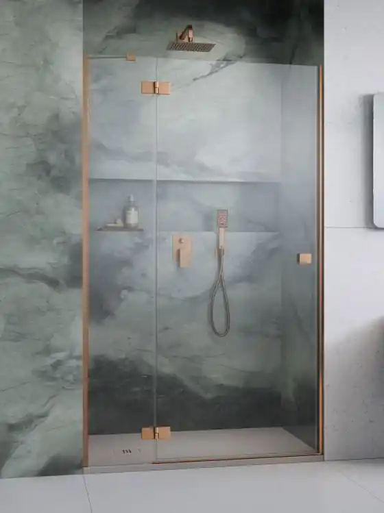 Korlátozott ajánlat Radaway Essenza Brushed Copper DWJ szálcsiszolt réz zuhanyajtó