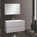 Végkiárusítás Wellis ELOIS Grey 80 fürdőszoba bútor szett / szekrény+mosdó+tükör /
