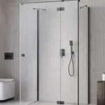 Akció Radaway Essenza Brushed GunMetal KDJ+S szögletes szálcsiszolt fegyvermetál zuhanykabin