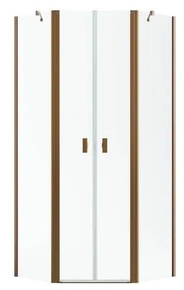 Utolsó esély Radaway Nes Brushed Copper PTD szögletes szálcsiszolt réz zuhanykabin