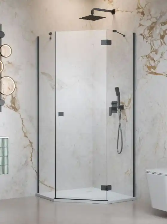 Ajánlat Radaway Essenza Brushed GunMetal PTJ szögletes szálcsiszolt fegyvermetál zuhanykabin