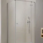 Radaway Essenza Brushed Nickel KDJ szögletes szálcsiszolt króm zuhanykabin Újdonság
