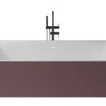 Zenon Kivu Wall Rosa Metallic/Blanco Mate kád Alacsony ár