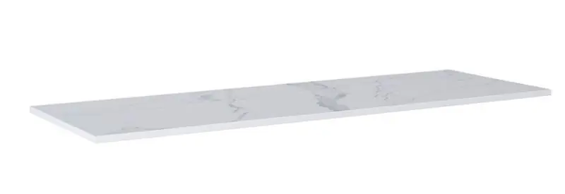 Ne maradj le AREZZO design CALACATTA márvány 190x49,4 cm mosdópult matt fehér színben, 20 mm