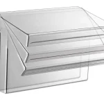 Árcsökkenés Kádperemre szerelhető kádtöltő, billenthető, állítható, szélesség 153mm, kaszkád, króm (5109)
