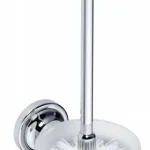 BEMETA RETRO WC kefetartó, fehér kefével, 110x360x145mm, króm (144313012) (XJ302) Szezonális akció