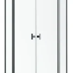 Radaway Nes Brushed GunMetal KDD II szögletes szálcsiszolt fegyvermetál zuhanykabin Újdonság