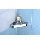 SMART sarokpolc zuhanyzóba, 170x30x170mm, króm (3283) Szuper ajánlat