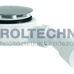 Akció Roltechnik zuhanytálca szifon 90-es, inox, EXTRA alacsony beépítéssel