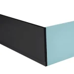 Szuper ajánlat POLYSAN PLAIN 150, előlap, balos, 150x59cm, matt fekete (72597.21)