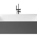 Outlet Zenon Kivu Wall Titanio Metallic/Blanco Brillo kád