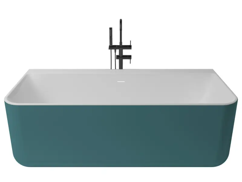 Zenon Kivu Wall Turquesa Metallic/Blanco Mate kád Expressz szállítás