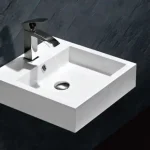 Szezonális akció Balneum Kendra öntött márvány mosdó 45x45x12,5(11,5)cm