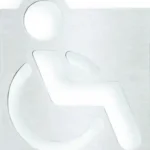 BEMETA HOTEL Tábla: Mozgáskorlátozott WC, 120x130x2mm, matt (111022025) Biztonságos vásárlás