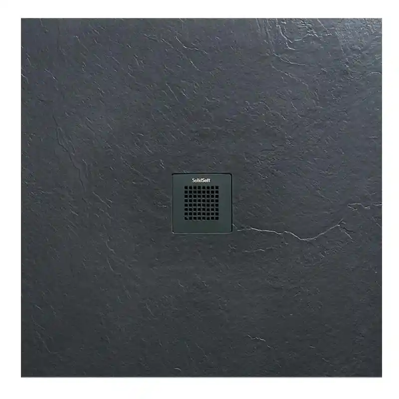 AREZZO design SOLIDSoft zuhanytálca 100x100 cm, ANTRACIT színazonos lefolyóval (2 doboz) Rendeld meg most