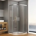 BRUCKNER BORG íves zuhanykabin, 900x900x1950mm, R550, transzparent üveg Legkelendőbb