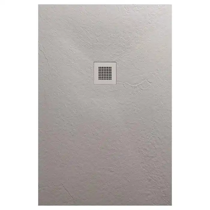 AREZZO design SOLIDSoft zuhanytálca 120x90 cm, BETON, színazonos lefolyóval (2 doboz) Kiárusítás