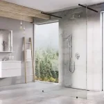 Ravak Walk-In Free zuhanykabin fekete, átlátszó Alacsony ár