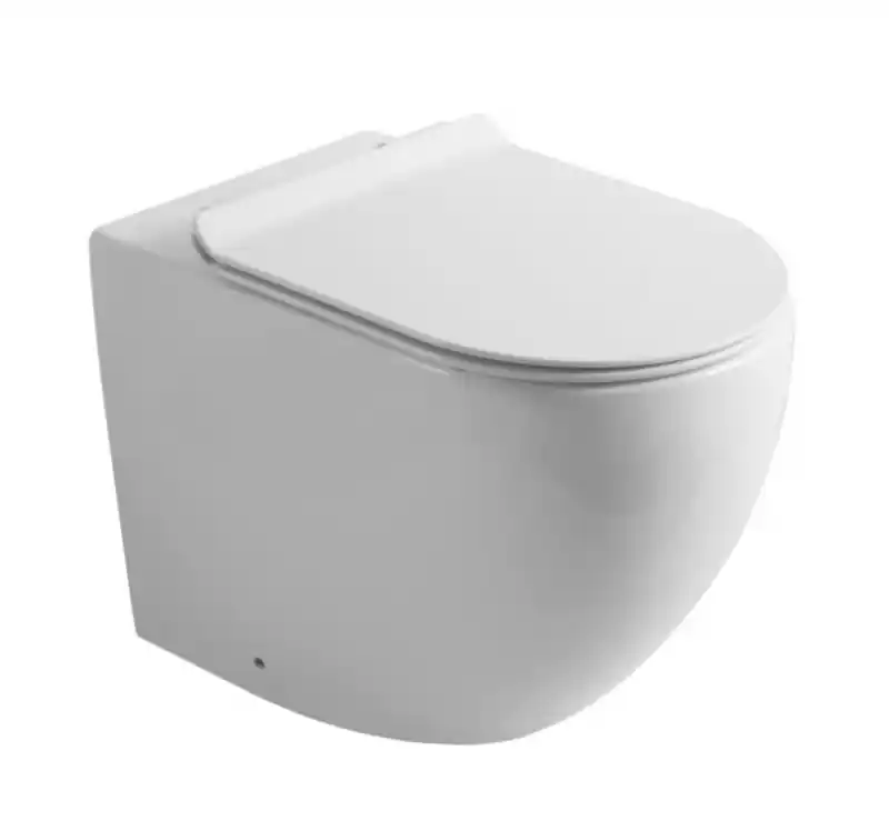 CeraStyle WC OVAL - padlón álló WC - ülőkével komplett - perem nélküli öblítés - alsó/ hátsó kifolyású Olcsóbb