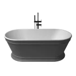 Expressz szállítás Zenon Heritage Titanio Metallic/Blanco Mate szabadonálló kád