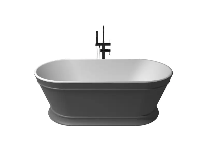Expressz szállítás Zenon Heritage Titanio Metallic/Blanco Mate szabadonálló kád