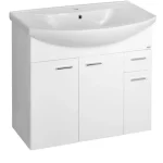 Legkelendőbb AQUALINE ZOJA Mosdótartó szekrény, 83x74x34cm, fehér (51083A)