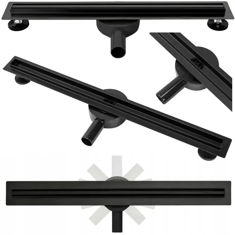 Vedd meg online Lineáris lefolyó NEO Slim Pro black 80