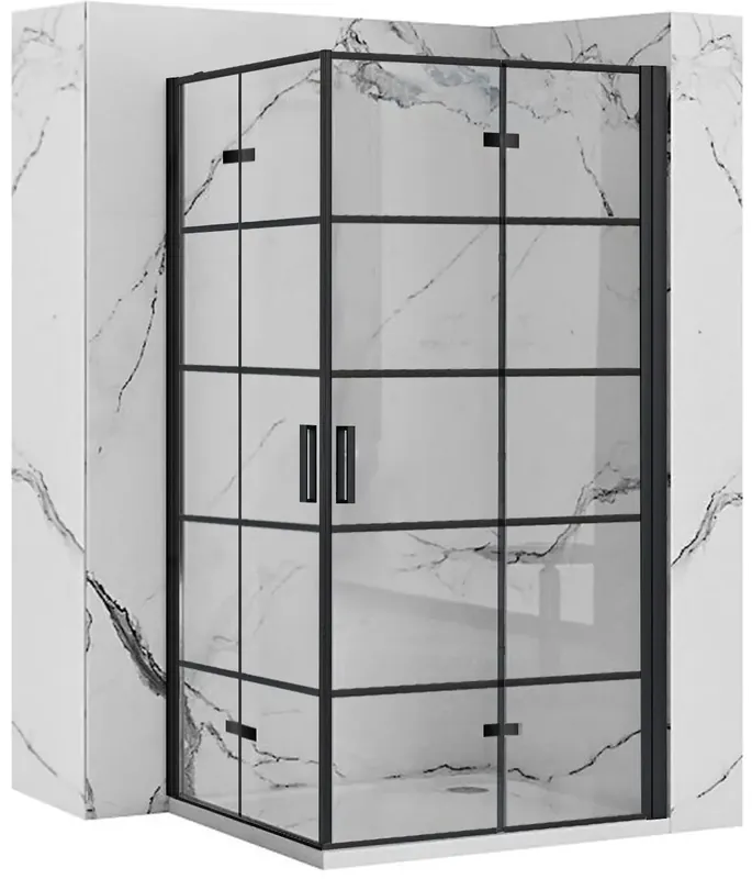 Akciós ár Zuhanykabin Rea Molier Black Double 90x100