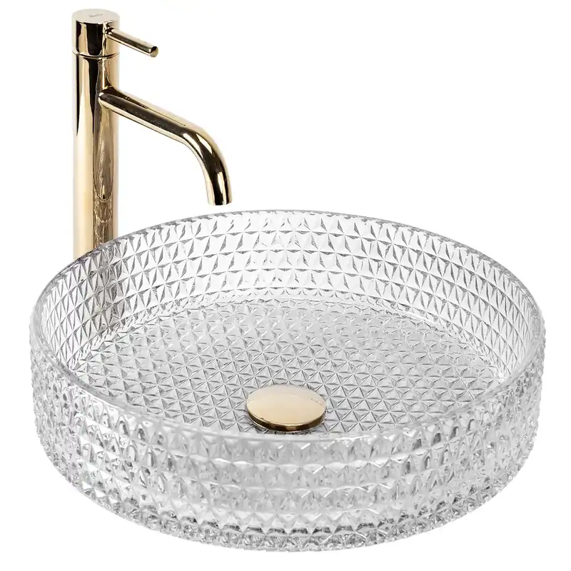 Pultos mosdókagyló Rea Cristal Transparent 39 Különleges ajánlat