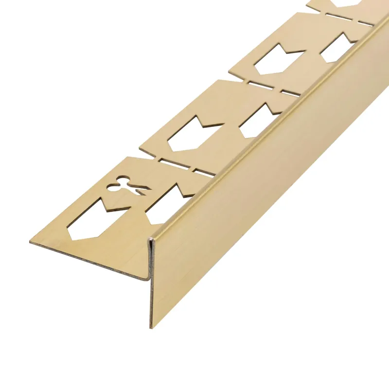 Lejtéskialakító szegély épített zuhanyhoz 120cm Brush Gold Expressz szállítás