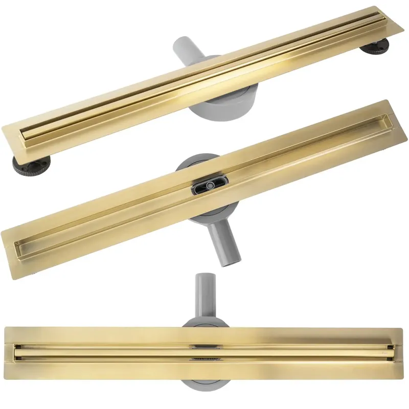 Nézd meg most Zuhanylefolyó REA Neox Slim pro Brush Gold 80