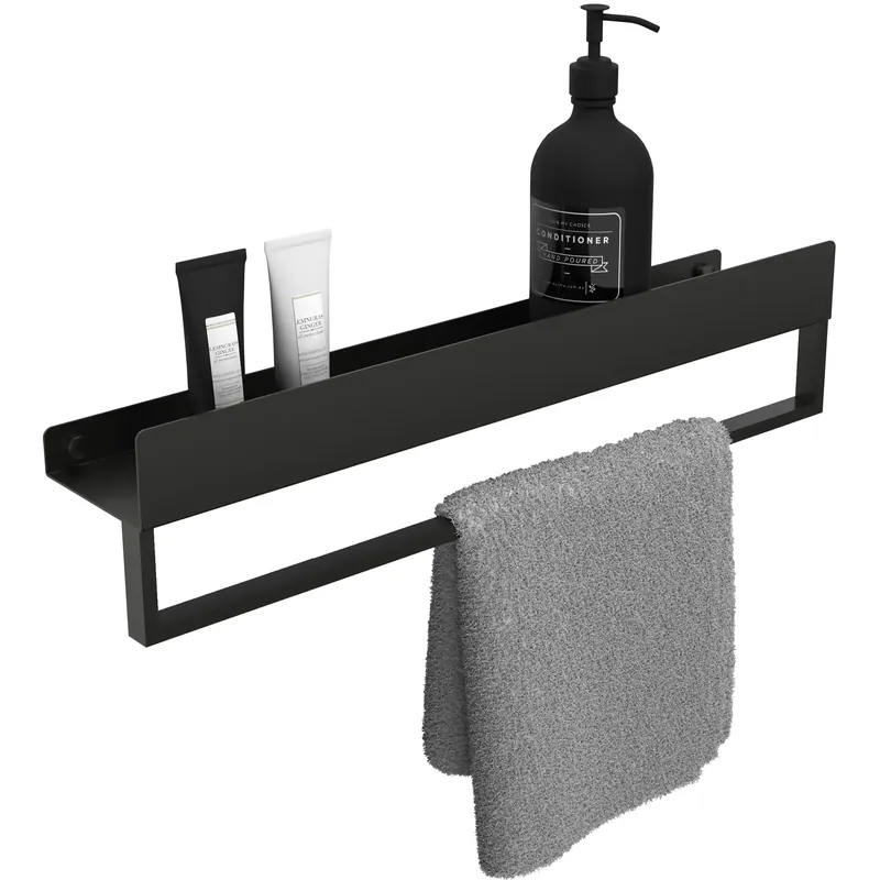 Fürdőszobai polc SF01 60cm black matt Végkiárusítás