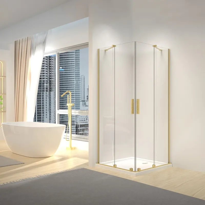 Legjobb ár Zuhanykabin REA Montana Double Gold Brush 90x90