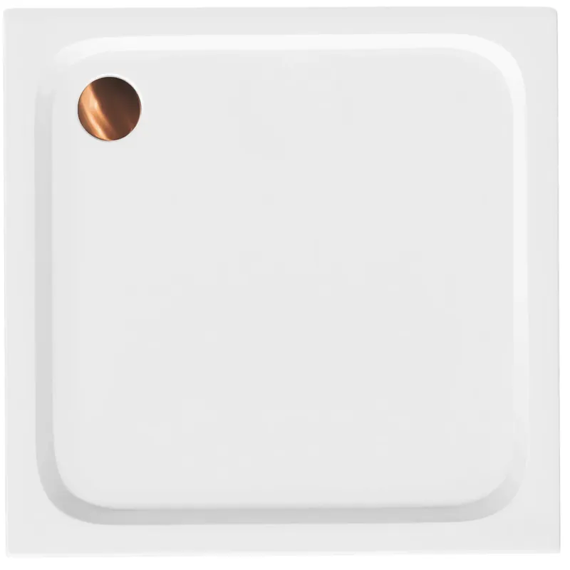 Zuhanytálca Rea Belmond White 90x90 Brush Copper Szuper ajánlat
