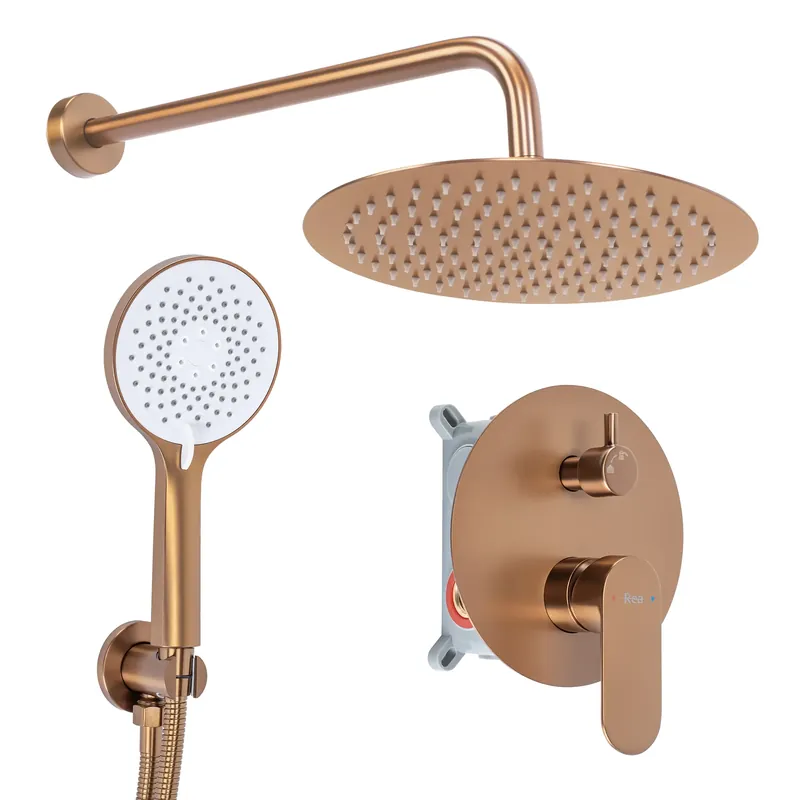 Ajánlat Zuhanyszett rejtett Rea Drop Brush Copper + BOX