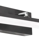 Gyors szállítás LED FÜRDŐSZOBA LÁMPA TÜKÖR fölötti 12W 50cm APP373-1W Fekete