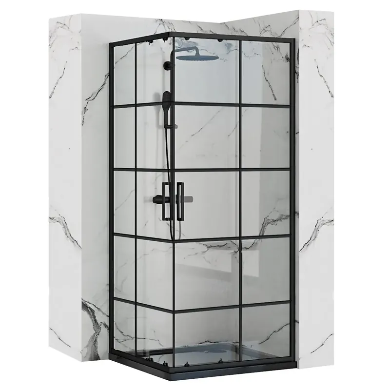 Biztonságos fizetés Zuhanykabin Rea Concept Black 90x90