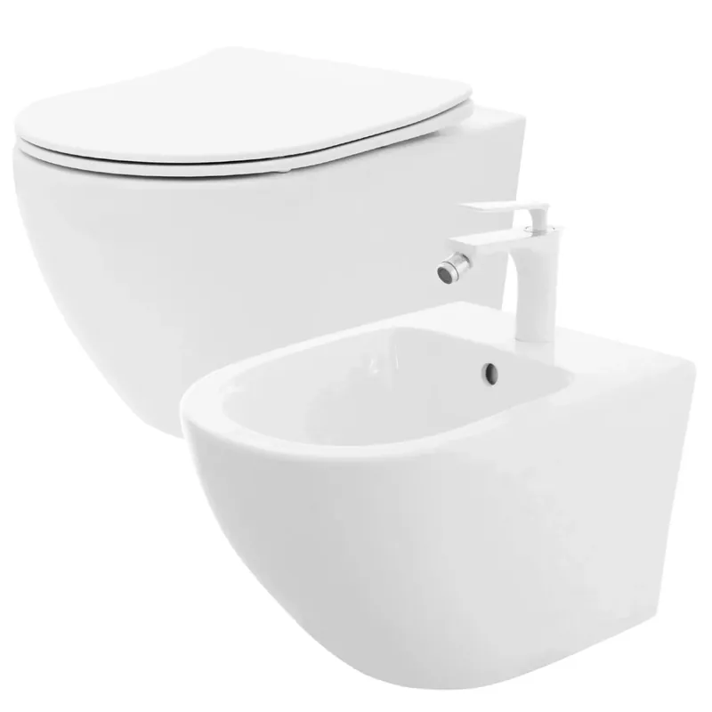 WC csésze WC Carlo Flat Mini Rimless + Bidé Carlo Mini Vedd meg most