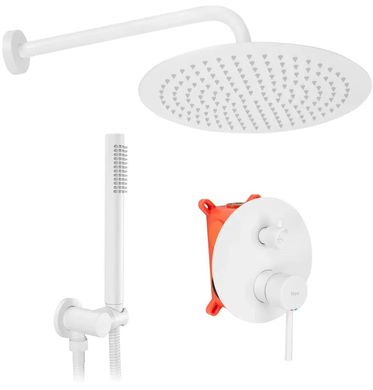 Zuhanyszett rejtett REA Lungo white + box Szezonális akció