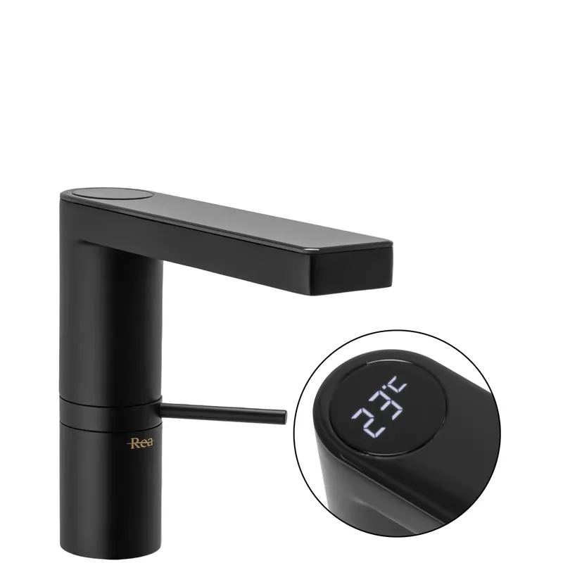 Legjobb ár Fürdőszobai csaptelep Rea Amar LCD Low Black