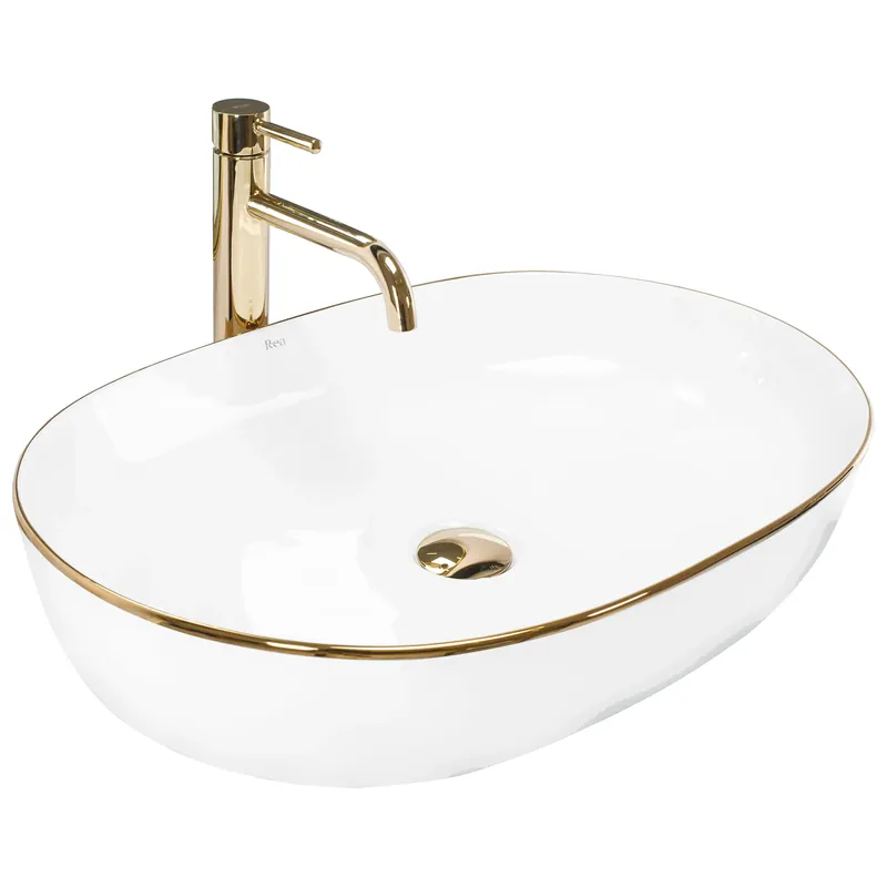 Pultos mosdó Rea CLEO White Gold Edge Szezonális akció