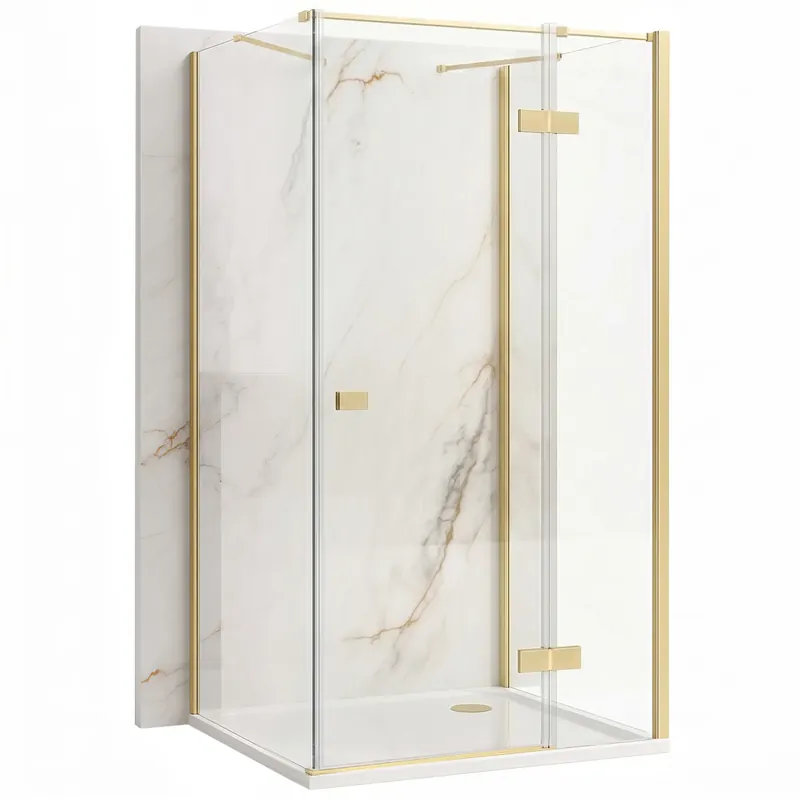 Legjobb ár zuhanykabin Rea Atlas 120x80 Brush Gold