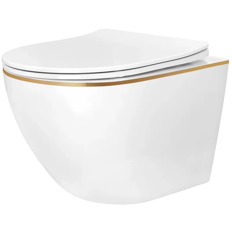 Ne maradj le WC csésze Rea Carlo Mini Tornado NF GOLD EDGE