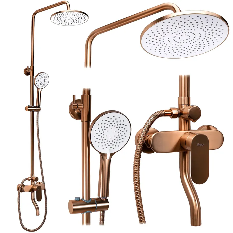 Zuhanyszett REA DROP Brush Copper Biztonságos vásárlás